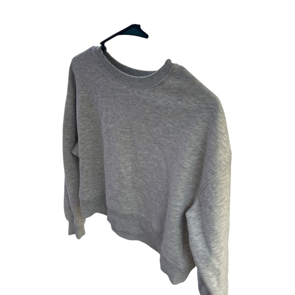 Harmony Balance cropped yoga/sport sweater-Size M-Gray - Picture 2 of 4